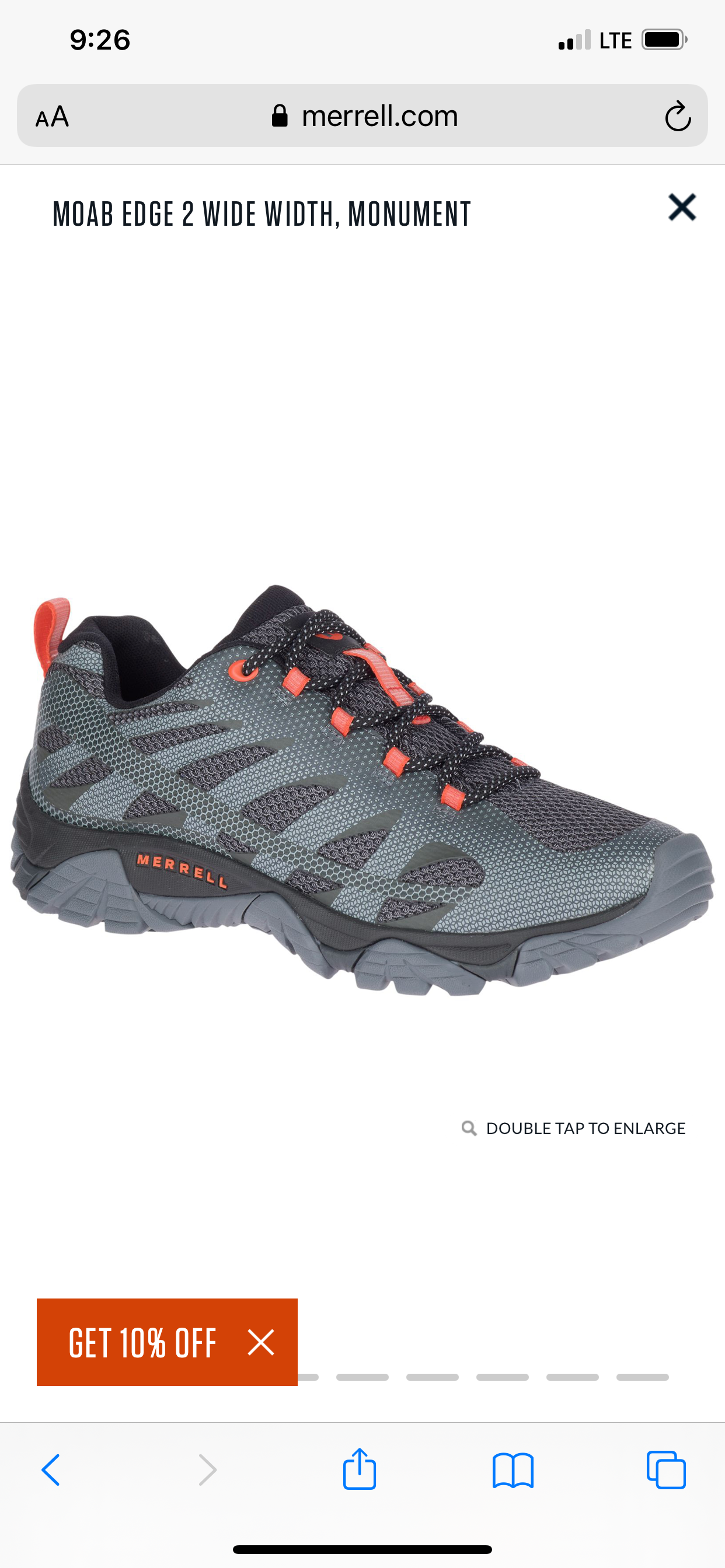 Merrell men's hotsell moab edge 2